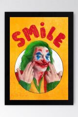 Joker Smile Çerçeveli Tablo - Film Posteri Tablo