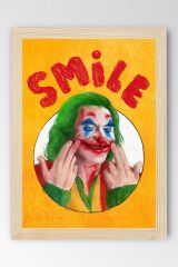 Joker Smile Çerçeveli Tablo - Film Posteri Tablo