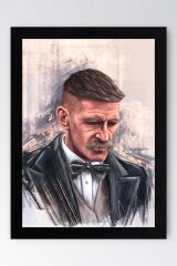 Peaky Blinders Çerçeveli Tablo - Arthur Shelby Dizi Posteri Tablo
