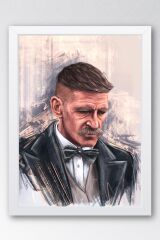 Peaky Blinders Çerçeveli Tablo - Arthur Shelby Dizi Posteri Tablo