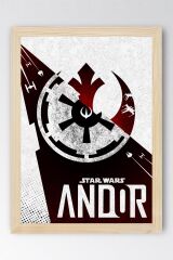 Star Wars Andor Çerçeveli Tablo - Uzay Savaşları Fim Posteri Tablo