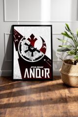 Star Wars Andor Çerçeveli Tablo - Uzay Savaşları Fim Posteri Tablo