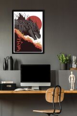 Godzilla Çerçeveli Tablo - Film Posteri Tablo
