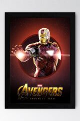 Iron Man Çerçeveli Tablo - Avengers Marvel Film Posteri Tablo