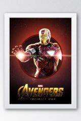 Iron Man Çerçeveli Tablo - Avengers Marvel Film Posteri Tablo