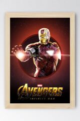 Iron Man Çerçeveli Tablo - Avengers Marvel Film Posteri Tablo