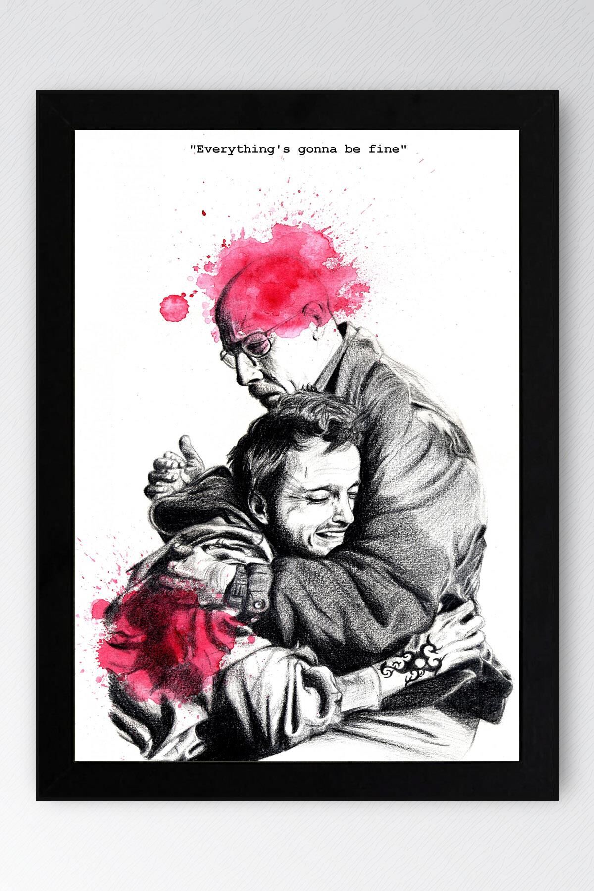 Breaking Bad Çerçeveli Tablo - Dizi Afişi Poster Tablo