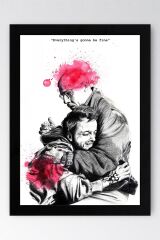 Breaking Bad Çerçeveli Tablo - Dizi Afişi Poster Tablo