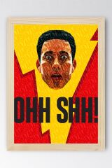 Shazam Çerçeveli Tablo - Shazam Fim Posteri Tablo