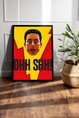 Shazam Çerçeveli Tablo - Shazam Fim Posteri Tablo