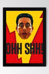 Shazam Çerçeveli Tablo - Shazam Fim Posteri Tablo 15x21 - Siyah