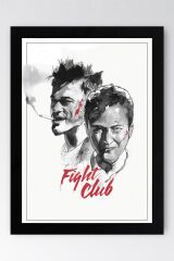 Fight Club Çerçeveli Tablo - Dövüş Kulübü Film Posteri Tablo