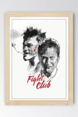 Fight Club Çerçeveli Tablo - Dövüş Kulübü Film Posteri Tablo