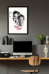 Fight Club Çerçeveli Tablo - Dövüş Kulübü Film Posteri Tablo