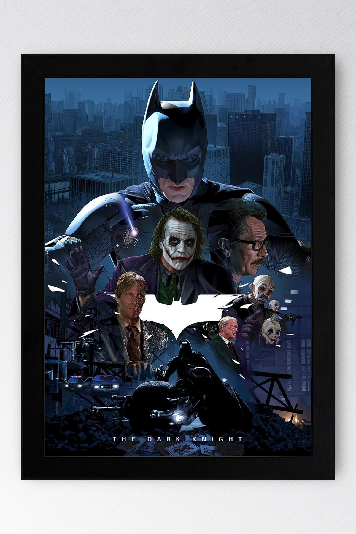 Batman The Dark Knight Çerçeveli Tablo - Joker Kara Şövalye Poster Tablo