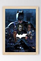Batman The Dark Knight Çerçeveli Tablo - Joker Kara Şövalye Poster Tablo