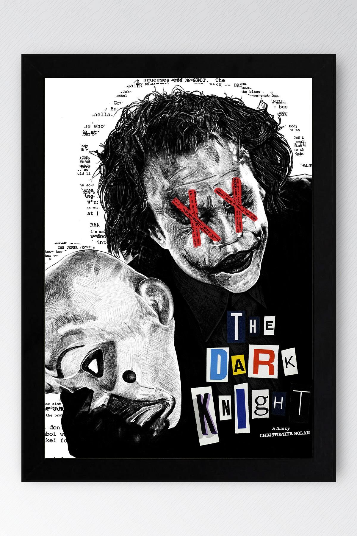 Joker The Dark Knigth Çerçeveli Tablo - Film Posteri Tablo