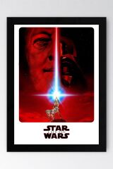 Star Wars Çerçeveli Tablo - Uzay Savaşları Yeni Bir Umut Fim Posteri Tablo