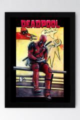 Deadpool Çerçeveli Tablo - Hi I'm Francis Poster Tablo