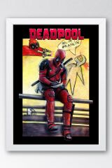 Deadpool Çerçeveli Tablo - Hi I'm Francis Poster Tablo