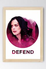 Jessica Jones Çerçeveli Tablo - Marvel Defenders Dizi Posteri Tablo