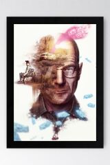 Breaking Bad Çerçeveli Tablo - Dizi Afişi Poster Tablo