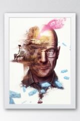 Breaking Bad Çerçeveli Tablo - Dizi Afişi Poster Tablo