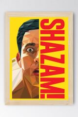 Shazam Çerçeveli Tablo - Shazam Fim Posteri Tablo