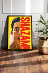Shazam Çerçeveli Tablo - Shazam Fim Posteri Tablo