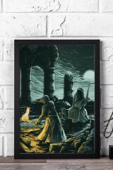 Yüzüklerin Efendisi Çerçeveli Tablo - Amon Sül Fırtınabaşı Aragorn Nazgul Poster Tablo