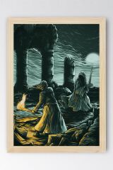 Yüzüklerin Efendisi Çerçeveli Tablo - Amon Sül Fırtınabaşı Aragorn Nazgul Poster Tablo