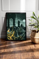 Yüzüklerin Efendisi Çerçeveli Tablo - Amon Sül Fırtınabaşı Aragorn Nazgul Poster Tablo