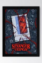 Stranger Things Demogorgon Çerçeveli Tablo - Dizi Posteri Tablo