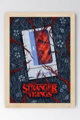 Stranger Things Demogorgon Çerçeveli Tablo - Dizi Posteri Tablo