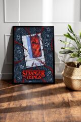 Stranger Things Demogorgon Çerçeveli Tablo - Dizi Posteri Tablo