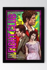 Fight Club Çerçeveli Tablo - Dövüş Kulübü Film Posteri Tablo