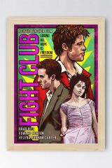 Fight Club Çerçeveli Tablo - Dövüş Kulübü Film Posteri Tablo