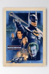 Batman Çerçeveli Tablo - Eski Film Afişi Poster Tablo