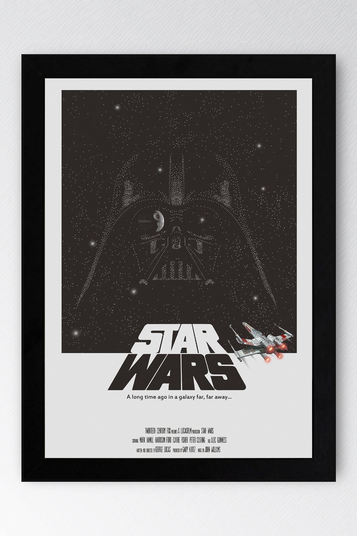 Star Wars Darth Vader Çerçeveli Tablo - Uzay Savaşları Fim Posteri Tablo
