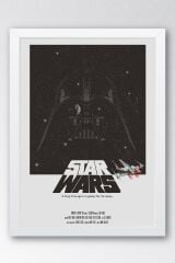 Star Wars Darth Vader Çerçeveli Tablo - Uzay Savaşları Fim Posteri Tablo