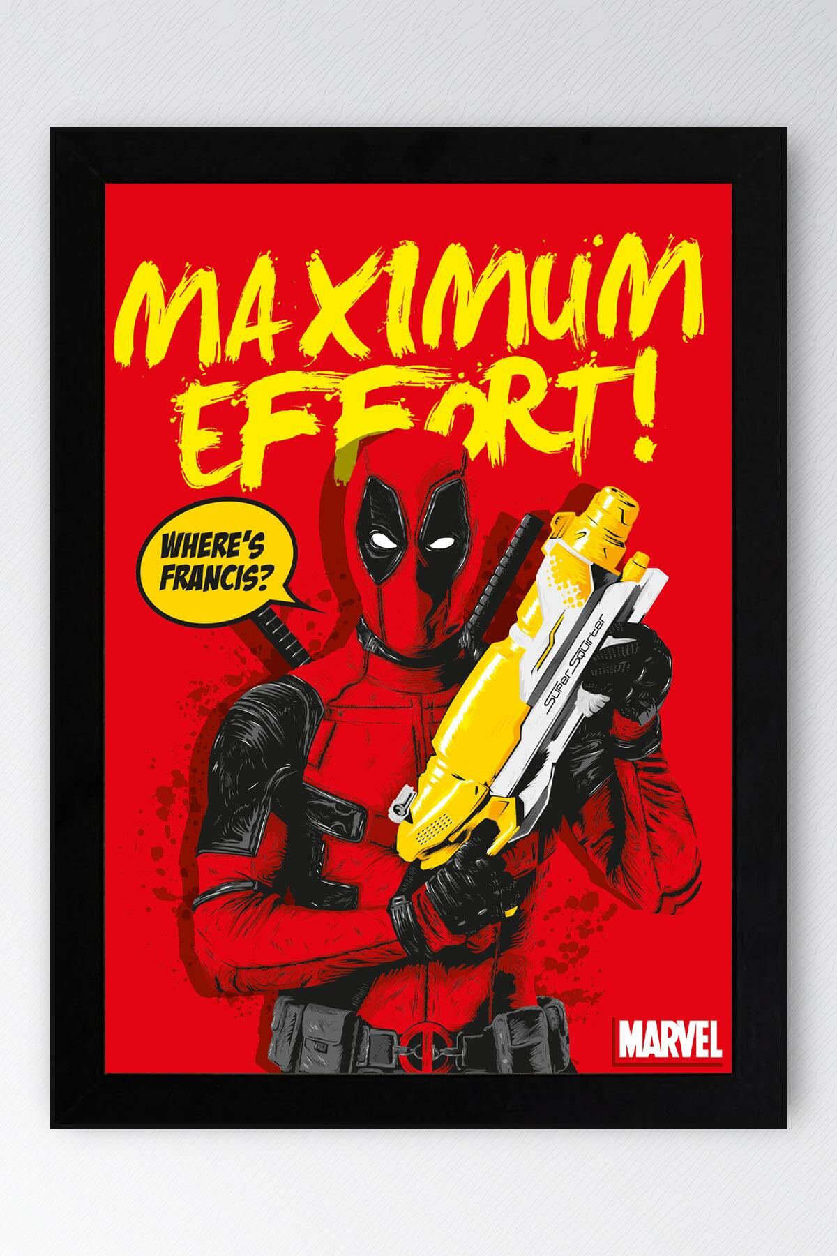 Deadpool Çerçeveli Tablo - Marvel Film Poster Tablo