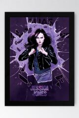 Jessica Jones Çerçeveli Tablo - Marvel Dizi Posteri Tablo