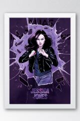 Jessica Jones Çerçeveli Tablo - Marvel Dizi Posteri Tablo