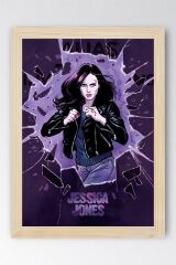 Jessica Jones Çerçeveli Tablo - Marvel Dizi Posteri Tablo