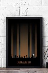 Yüzüklerin Efendisi Yüzük Kardeşliği Çerçeveli Tablo - Film Posteri Tablo