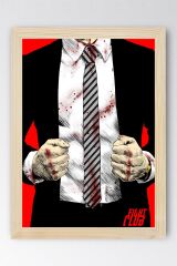 Fight Club Çerçeveli Tablo - Dövüş Kulübü Film Posteri Tablo