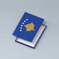 Kosova Bayrağı Kanvas Tablo 40x55cm Dekoratif Tablo