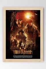 Karayip Korsanları Çerçeveli Tablo - Ölü Adamın Sandığı Film Posteri Tablo