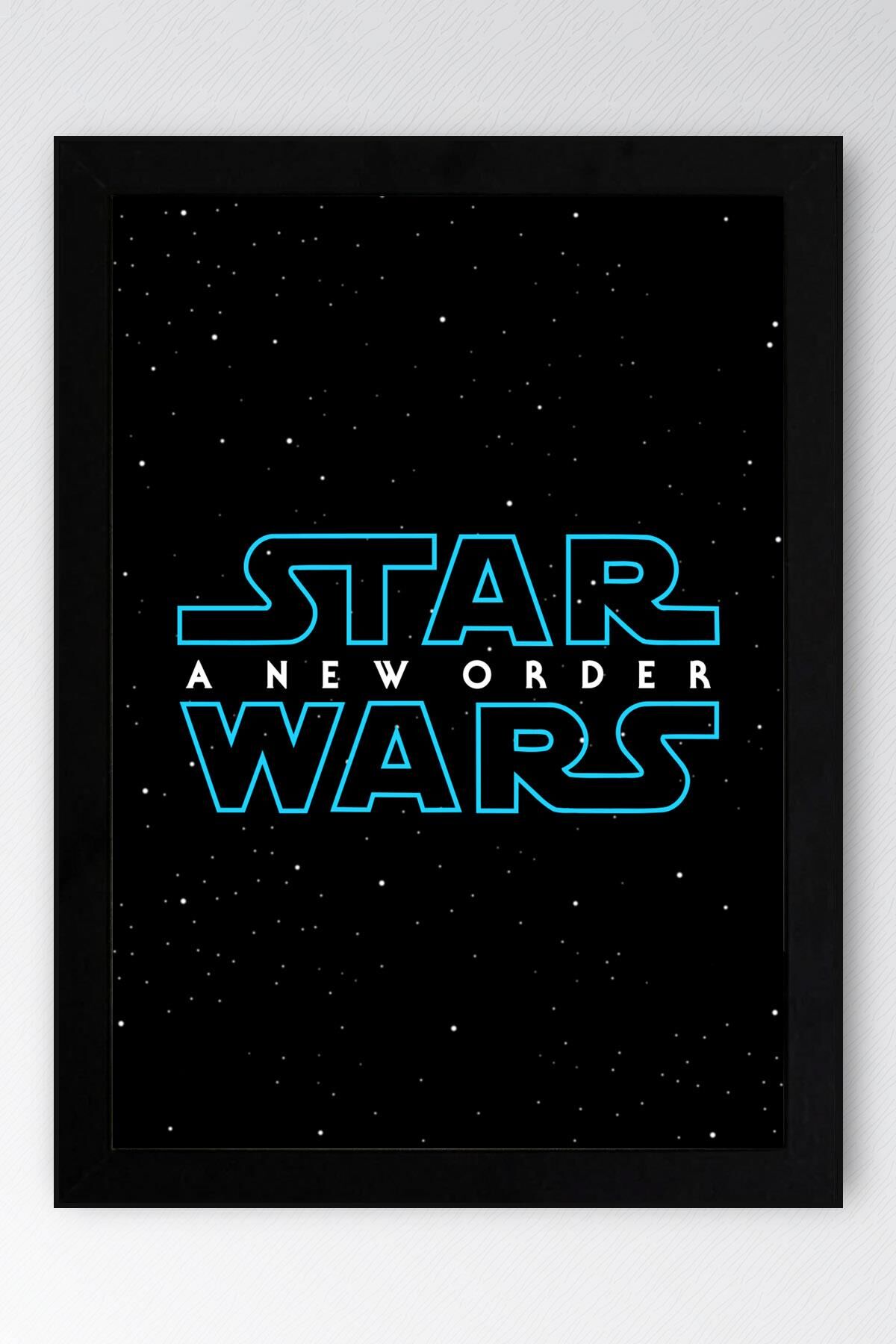 Star Wars Logo Çerçeveli Tablo - Uzay Savaşları Fim Posteri Tablo