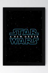 Star Wars Logo Çerçeveli Tablo - Uzay Savaşları Fim Posteri Tablo